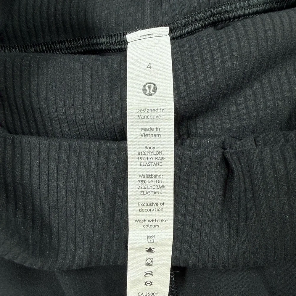 Lululemon Align Super High Rise Ribbed Waist Joggers, 4